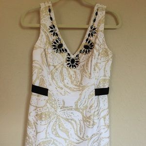 Lilly Pulitzer black and gold dress size 6